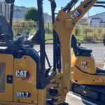 nouvelle mini pelle Caterpillar chez Lachaud Location